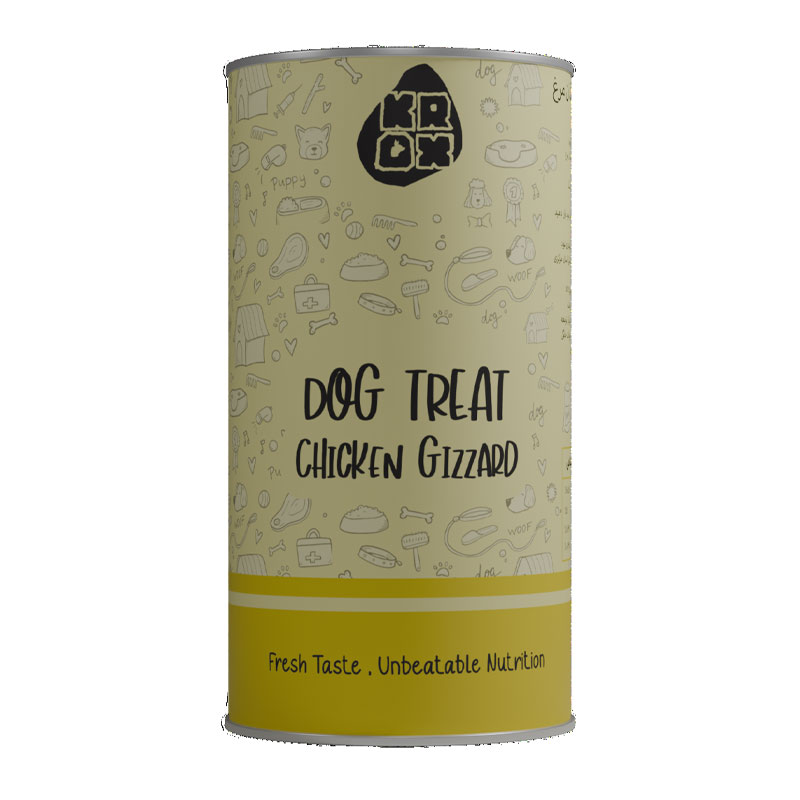 تشویقی طبیعی سگ مکدلف مدل کراکس طعم سنگدان مرغ