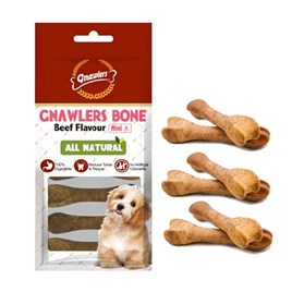 تشویقی سگ گناولز مدل استخوان مغزدار طعم بیکن 108 گرم