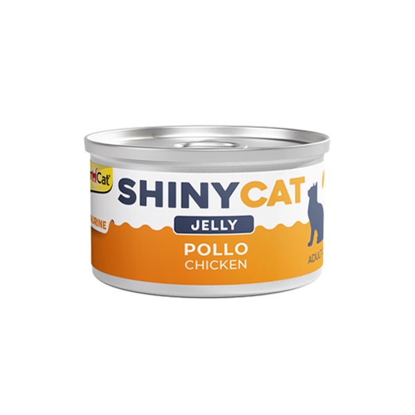 کنسرو گربه SHINY CAT جیم کت طعم مرغ در ژله