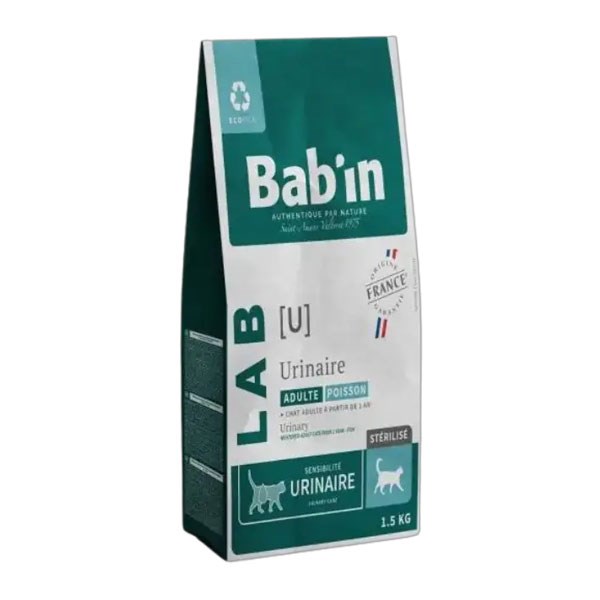 غذای خشک درمانی گربه مدل یورینری بابین با طعم ماهی