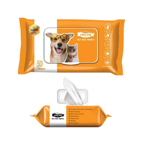 دستمال مرطوب پاکتی درب دار گلد پد