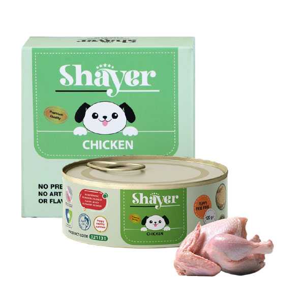 کنسرو پته توله سگ شایر با طعم مرغ