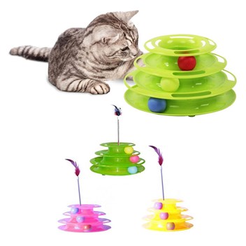 اسباب بازی گربه مدل برج سه طبقه