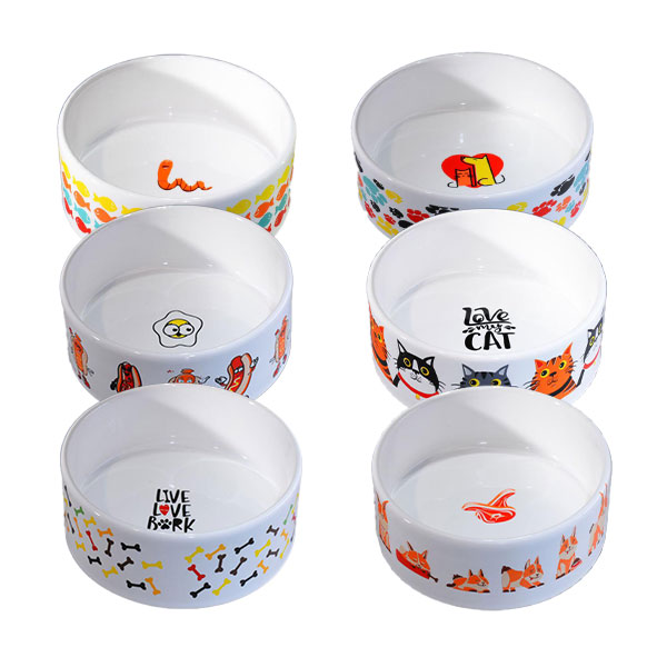 ظرف آب و غذا سرامیکی طرح اطلس حناپت