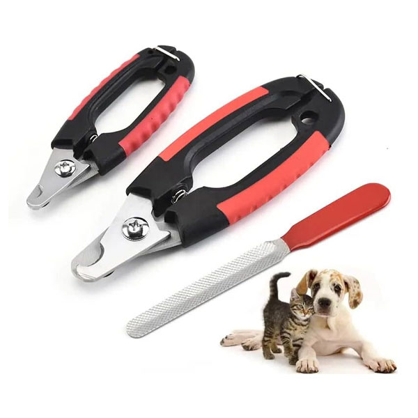 ناخن گیر کوچک سگ و گربه به همراه سوهان ناخن