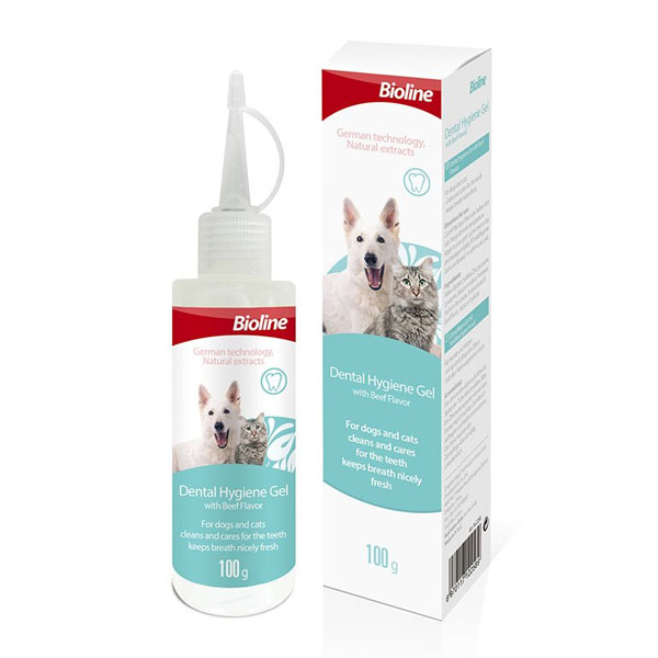 ژل مراقبت از دندان سگ و گربه بایولاین