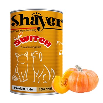 کنسرو پوره سگ و گربه شایر طعم کدو حلوایی