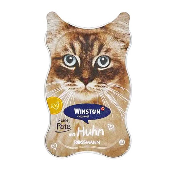 ووم گربه گورمت وینستون با طعم مرغ پته ای