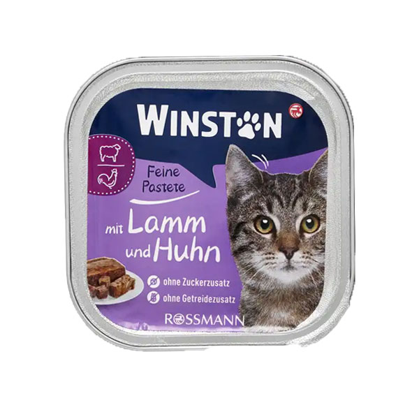 ووم گربه وینستون طعم بره و مرغ