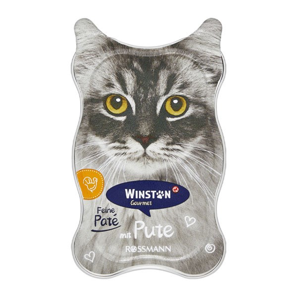 ووم گربه گورمت وینستون با طعم بوقلمون پته ای