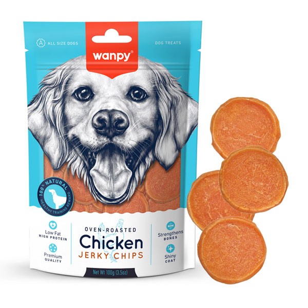 تشویقی سگ ونپی مدل Chicken Jerky Chips