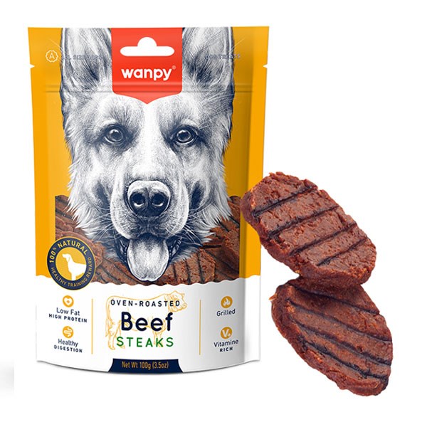 تشویقی سگ ونپی مدل Beef Steak