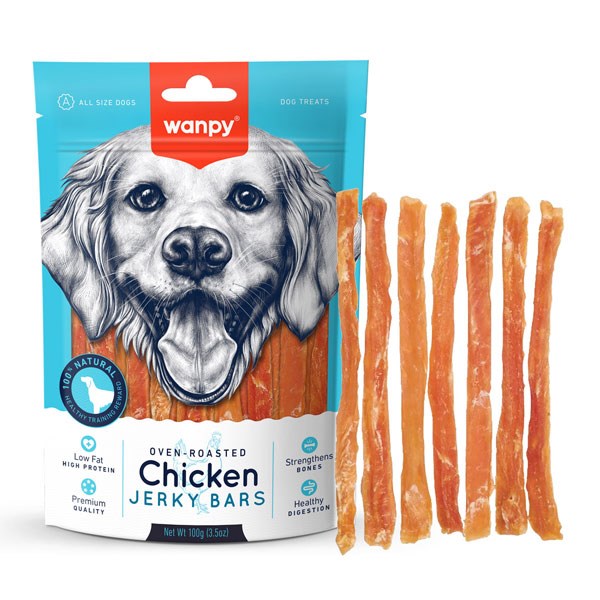 تشویقی سگ ونپی مدل Chicken Jerky Bars