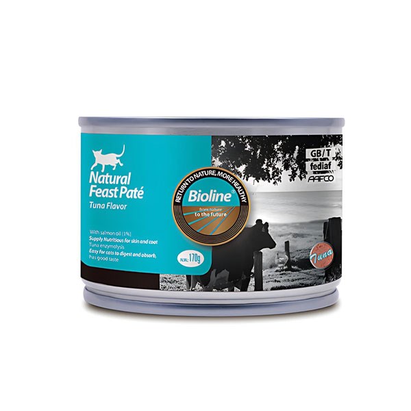 کنسرو گربه بایولاین طعم ماهی تن