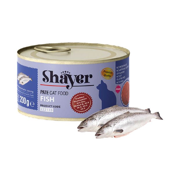 کنسرو پته گربه با طعم ماهی شایر