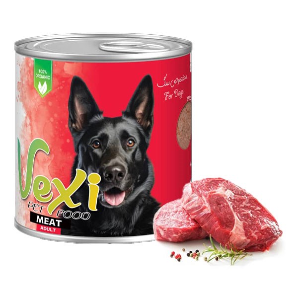 کنسرو پته ای سگ وکسی طعم گوشت گوساله