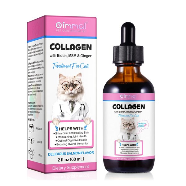 قطره کلاژن همراه با بیوتین گربه اویمال