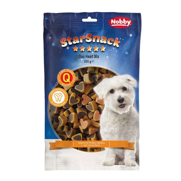 تشویقی سگ نوبی مدل Duo Heart Mix