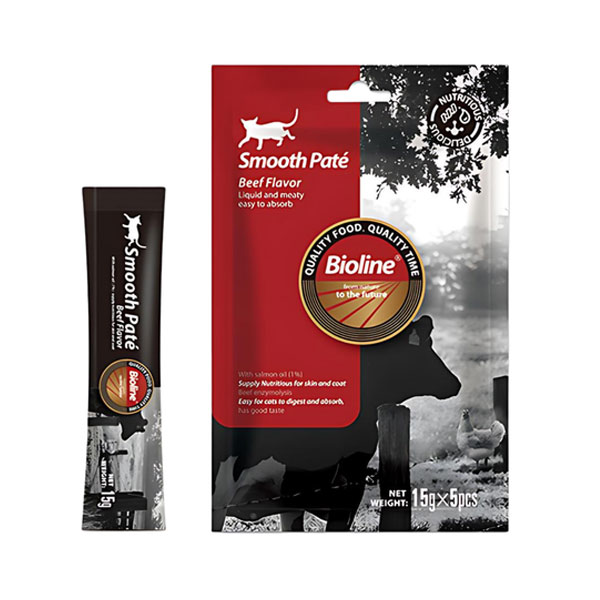 بستنی گربه بایولاین طعم گوشت