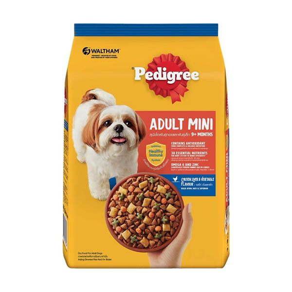 غذا خشک سگ پدیگری طعم مرغ و جگر و سبزیجات