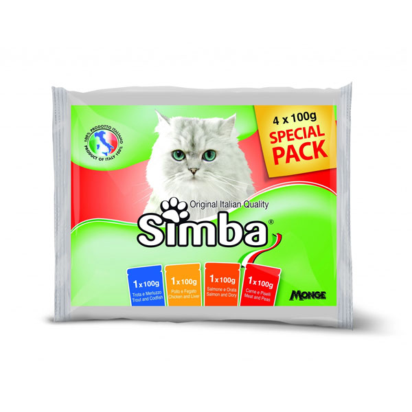 پوچ مولتی پک گربه مونژه Simba