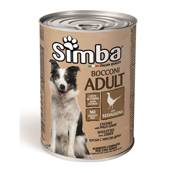 کنسرو سگ مونژه Simba طعم گوشت شکار
