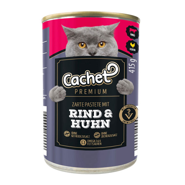 کنسرو گربه کچت طعم مرغ و گوشت گاو در ژله