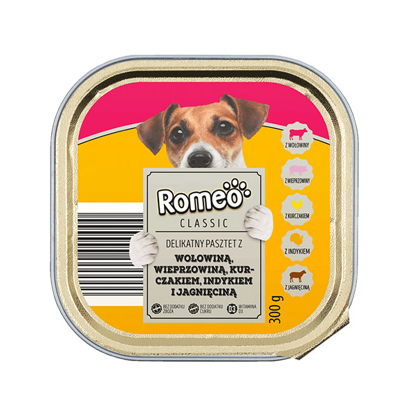 ووم سگ رومئو طعم میکس گوشت