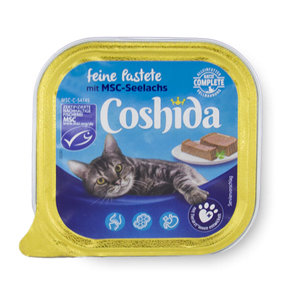 ووم گربه کوشیدا طعم  ذغال ماهی آلاسکا