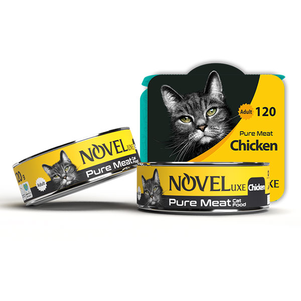 کنسرو نچرال گربه نوول با طعم مرغ