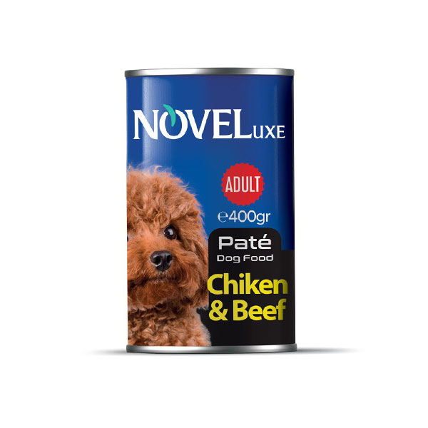 کنسرو پته سگ نوول با طعم گوشت و مرغ