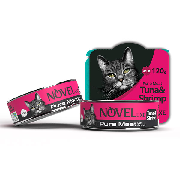 کنسرو نچرال گربه نوول با طعم ماهی تن و میگو