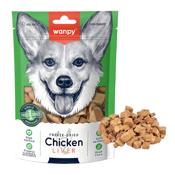 تشویقی سگ ونپی مدل Chicken Liver