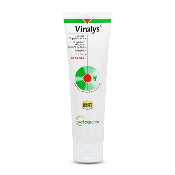 مکمل روزانه ال لیزین گربه Viralys