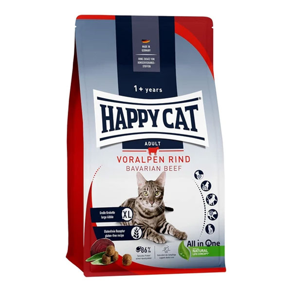 غذا خشک گربه هپی کت طعم گوشت گاو