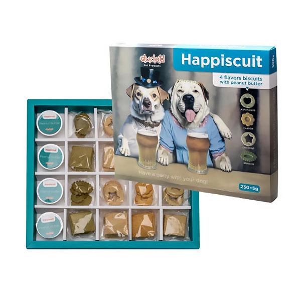 بیسکویت مهمانی چهار طعم به همراه کره بادام زمینی دودوتی