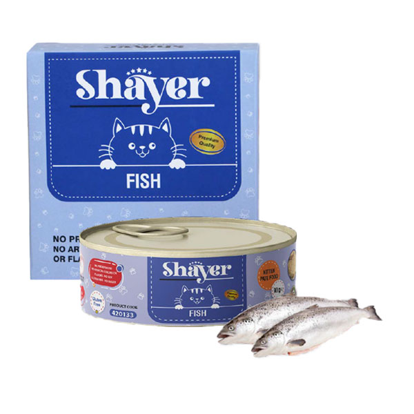 کنسرو پته بچه گربه شایر با طعم ماهی