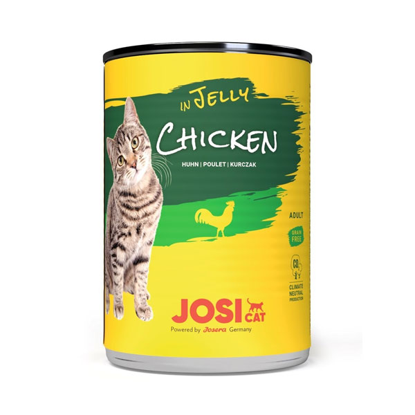 کنسرو گربه جوسی کت با طعم مرغ در ژله