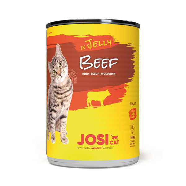 کنسرو گربه جوسی کت با طعم گوشت گاو در ژله