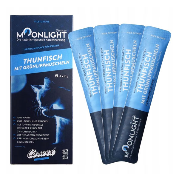 بستنی گربه مون لایت طعم ماهی تن