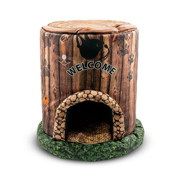 جای خواب سگ و گربه تادو طرح تنه درخت