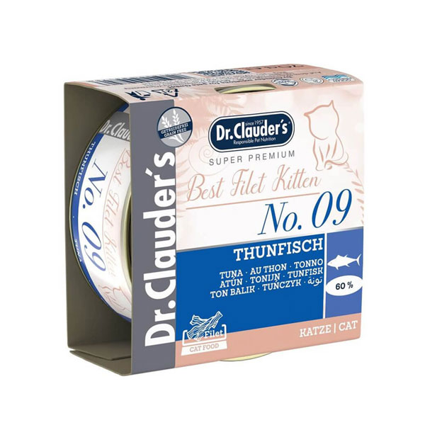 کنسرو بچه گربه دکتر کلادرز طعم ماهی تن