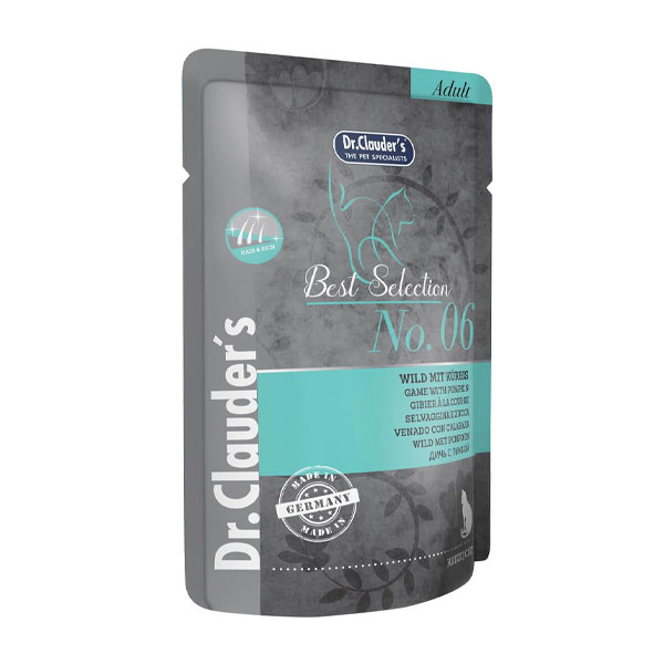 پوچ گربه دکتر کلادرز طعم گوشت شکاری و کدو حلوایی