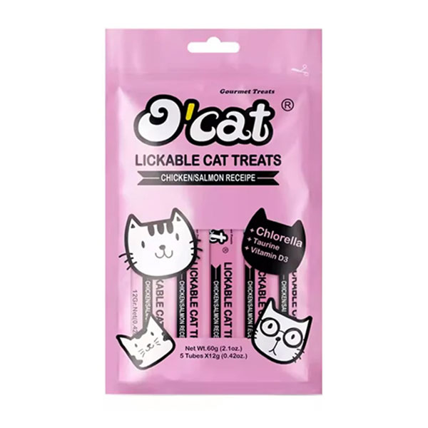 بستنی گربه اوکت طعم مرغ و ماهی سالمون