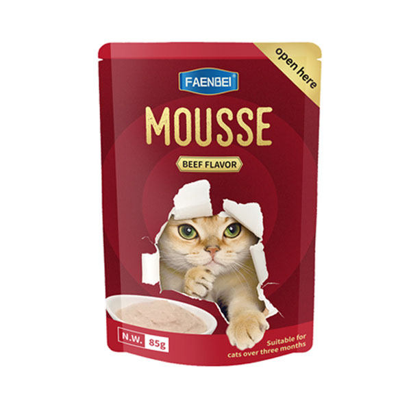 پوچ گربه فنبی طعم گوشت در موس