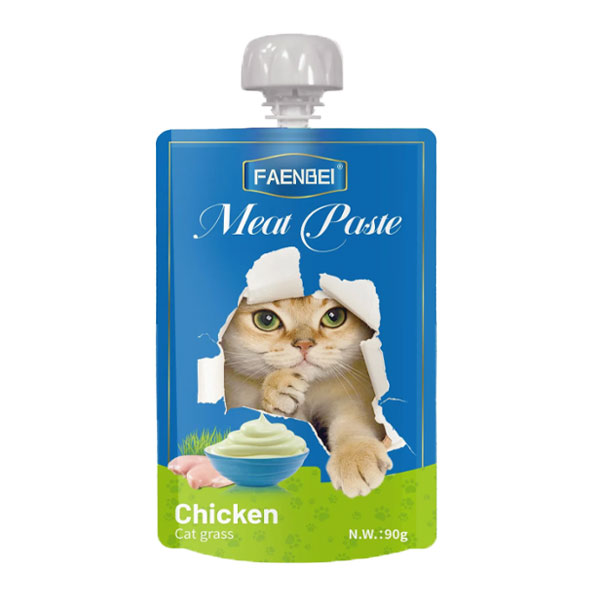 پودینگ گربه فنبی طعم مرغ و علف گربه