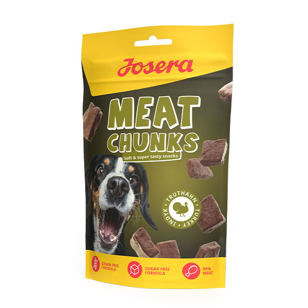 تشویقی سگ جوسرا مدل MEAT CHUNKS طعم بوقلمون