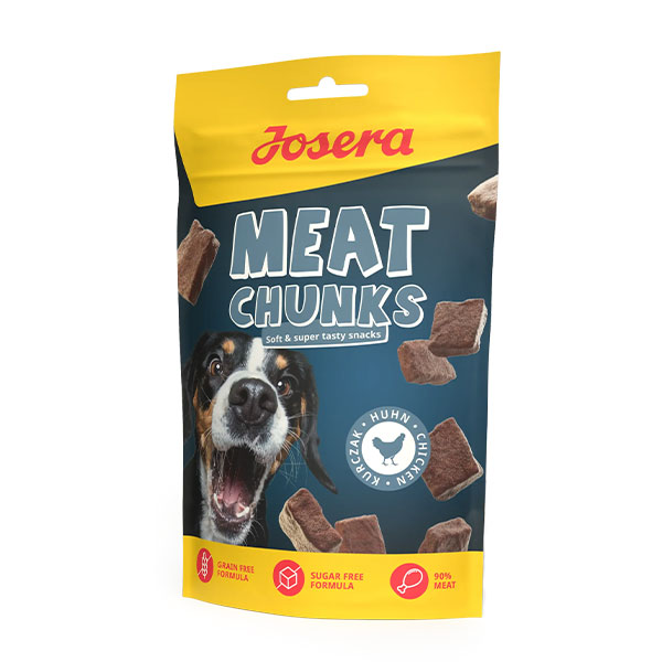 تشویقی سگ جوسرا مدل MEAT CHUNKS طعم مرغ