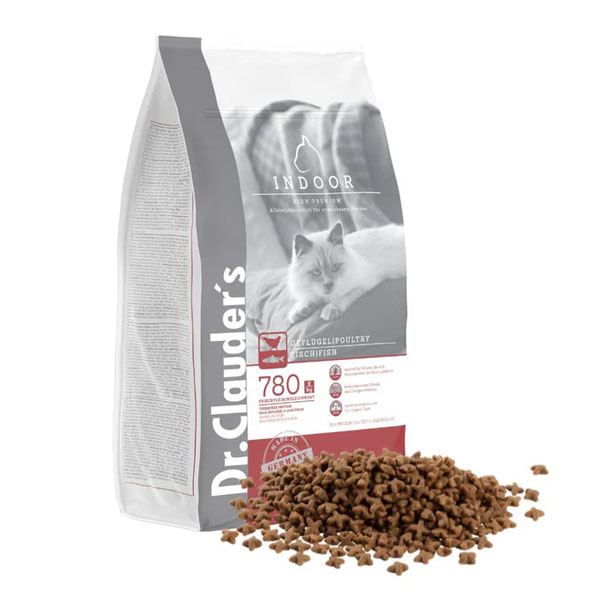 غذا خشک گربه بالغ دکتر کلادرز طعم مرغ و ماهی