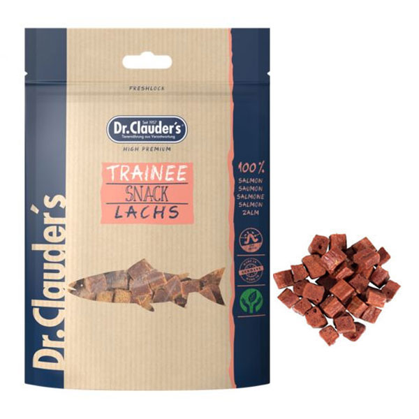 تشویقی سگ دکتر کلادرز مدل اسنک مکعبی با طعم ماهی سالمون